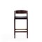 Manhattan Comfort Klismos Counter Stool in Black and Dark Walnut (Set of 2) 2-CS007-BK - alternate 6